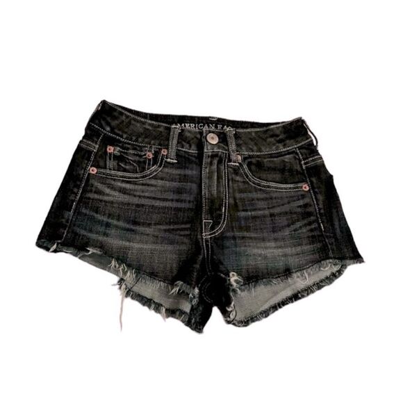 American Eagle Outfitters Jean Shorts Size 0 - Picture 1 of 5